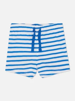 Długie szorty ze ściąganym sznurkiem w talii