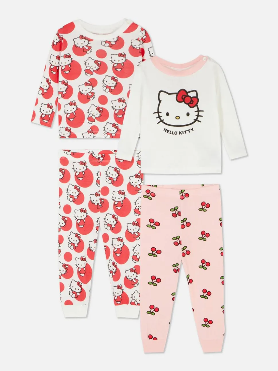 Dwie piżamy z motywem Hello Kitty