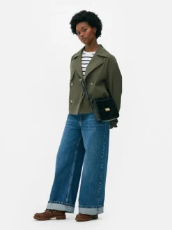 Dwurzędowa kurtka o pudełkowym kroju