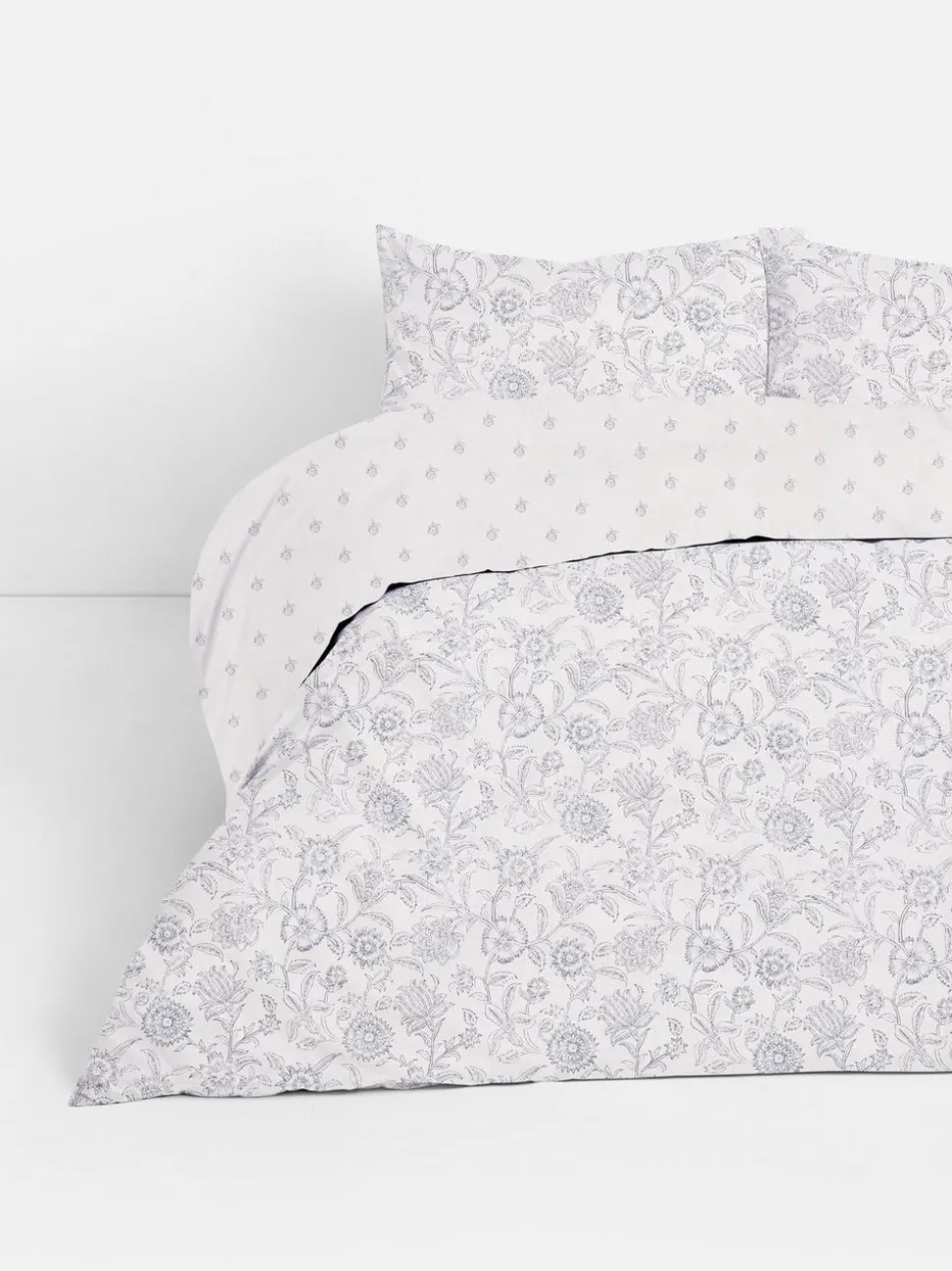 Dwustronny komplet pościeli w kwiaty, rozmiar king