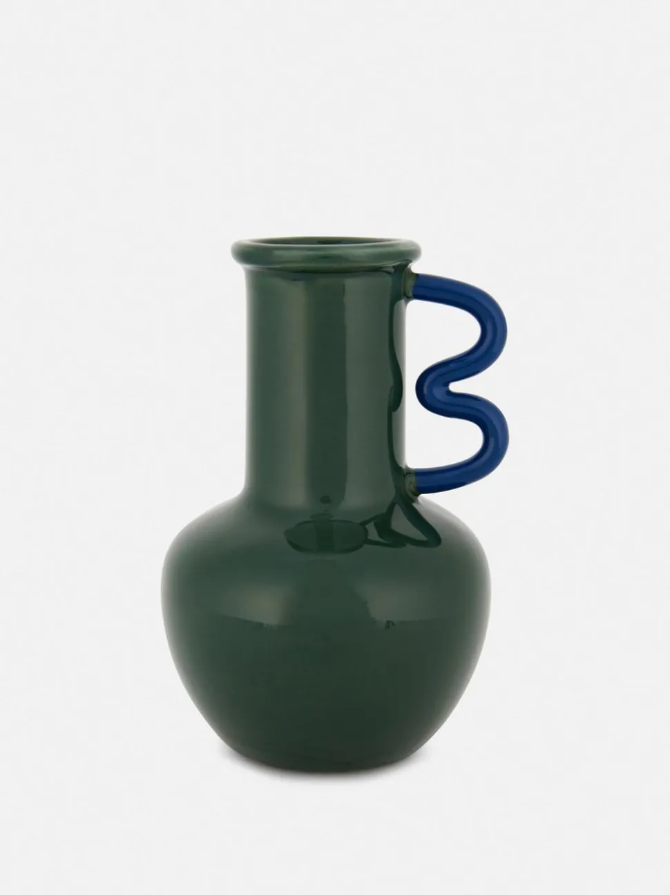 Dzbanek dekoracyjny z falistym uchwytem