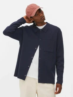 Dzianinowa koszula z zapięciem na zatrzaski