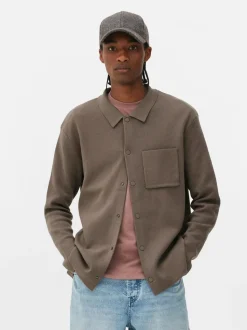 Dzianinowa koszula z zapięciem na zatrzaski