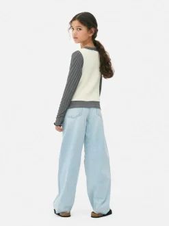 Dzianinowy bezrękawnik z guzikami