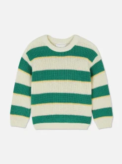 Dzianinowy sweter w paski