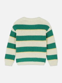 Dzianinowy sweter w paski