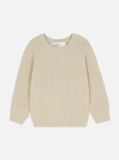 Dzianinowy sweter z okrągłym dekoltem