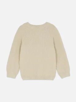 Dzianinowy sweter z okrągłym dekoltem