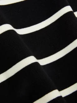 Dzianinowy top bez rękawów z okrągłym dekoltem