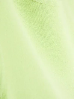 Dzianinowy top bez rękawów z okrągłym dekoltem