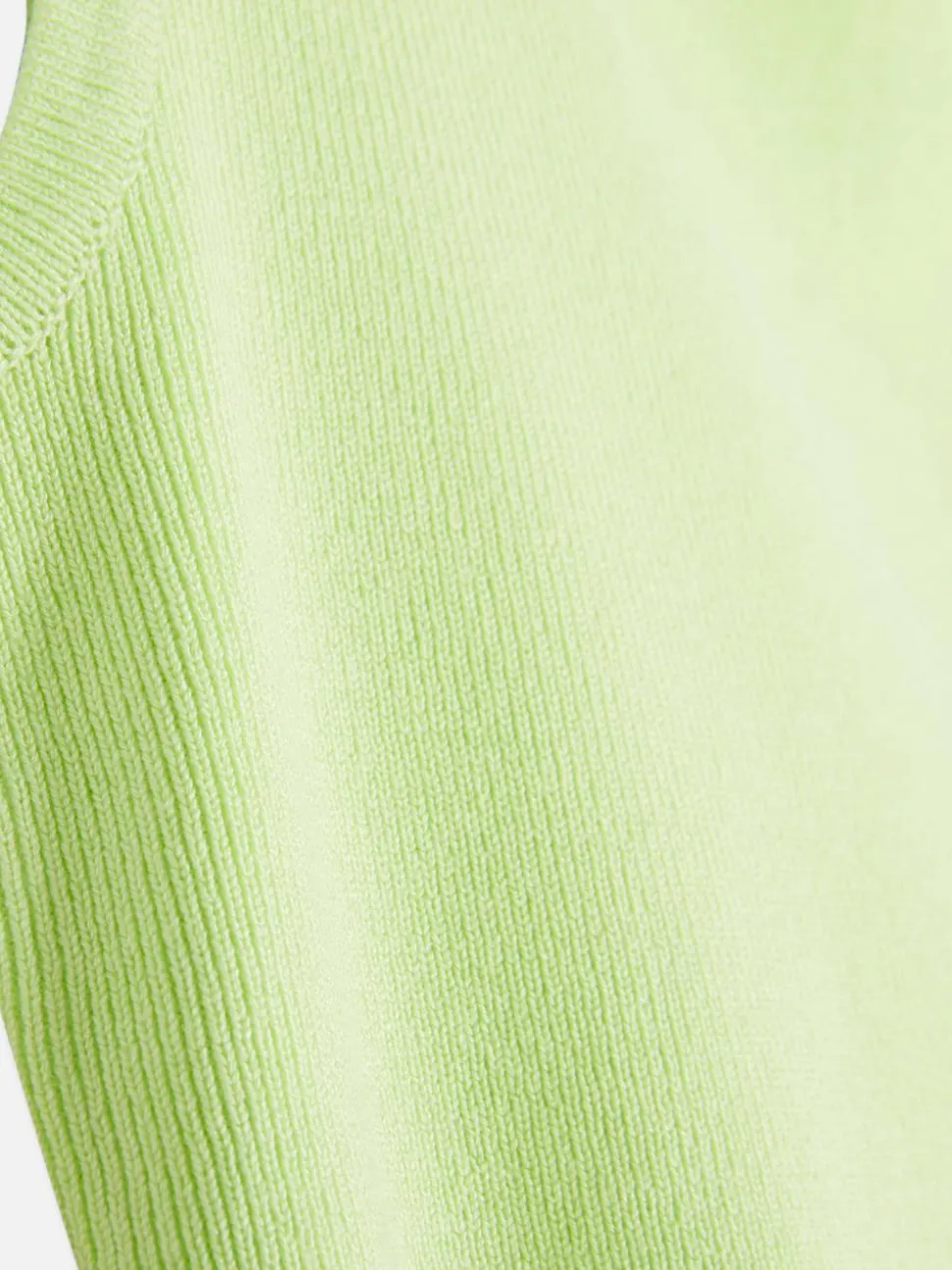 Dzianinowy top bez rękawów z okrągłym dekoltem