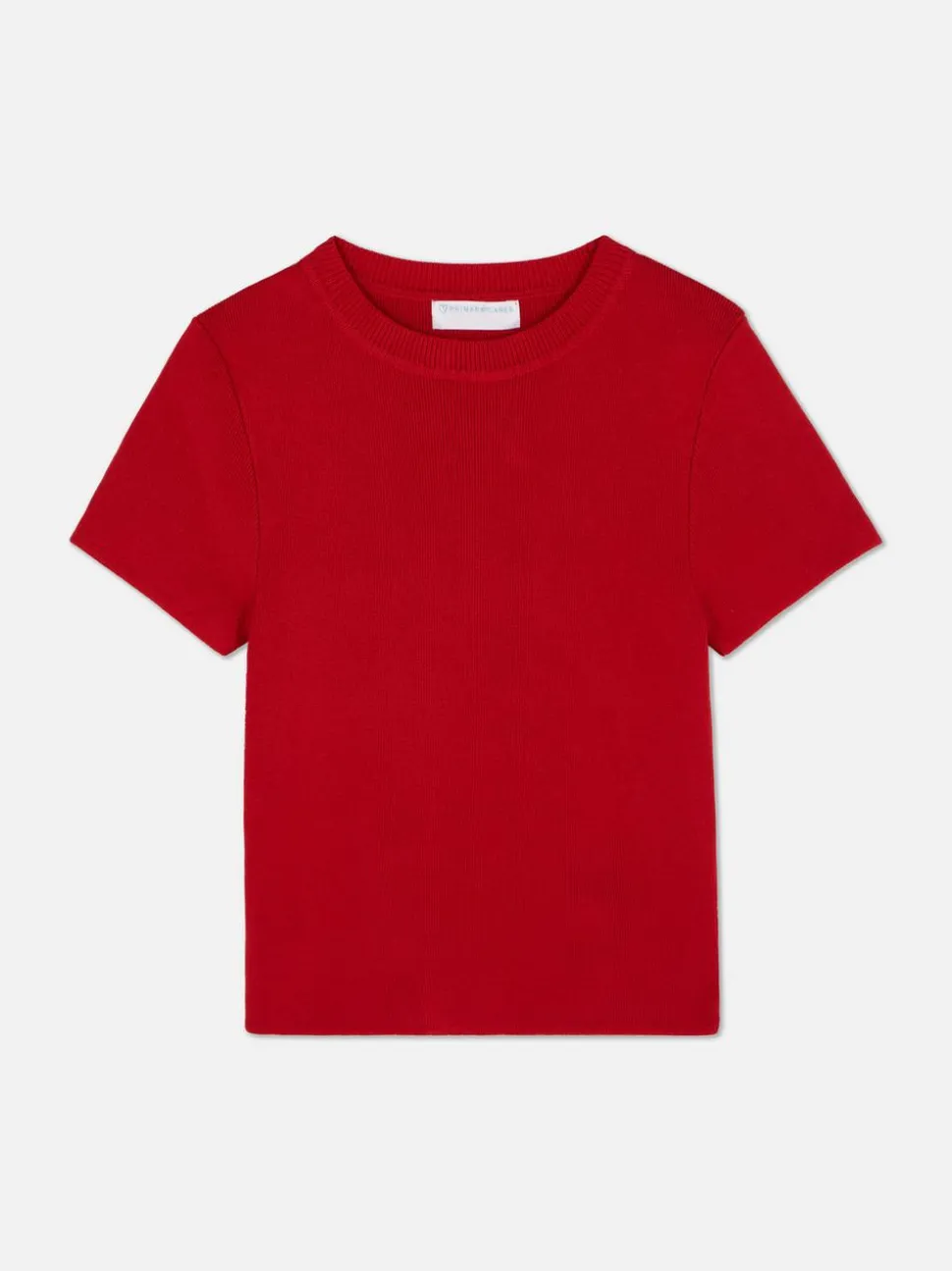 Dzianinowy top z okrągłym dekoltem