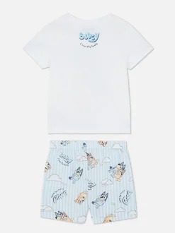 Dziecięca piżama z T-shirtem i szortami z Blue