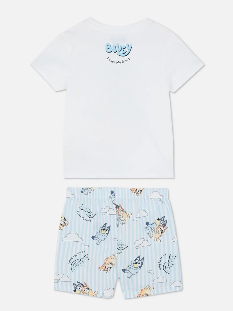 Dziecięca piżama z T-shirtem i szortami z Blue