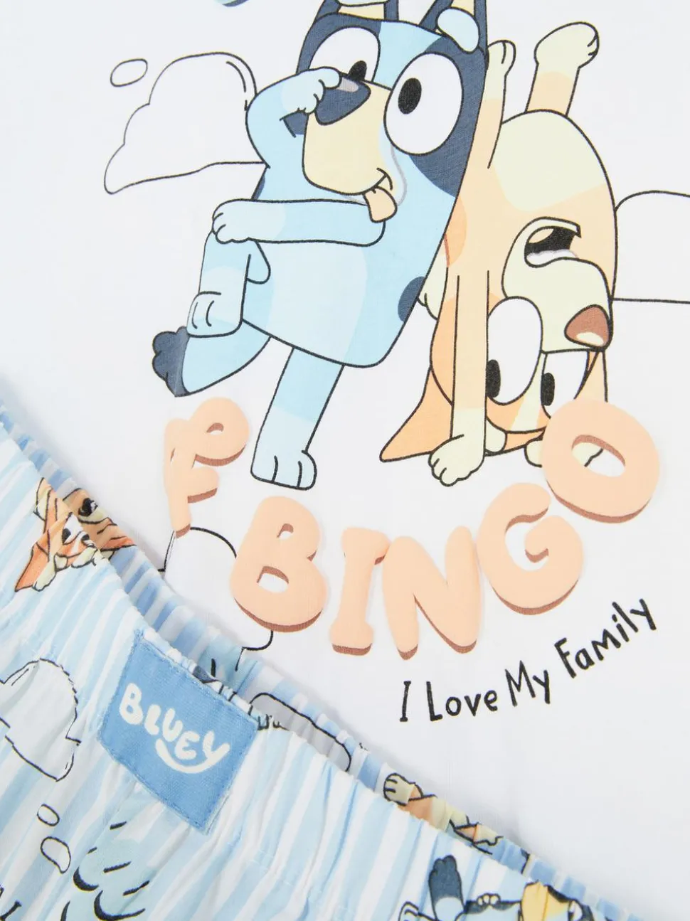 Dziecięca piżama z T-shirtem i szortami z Blue