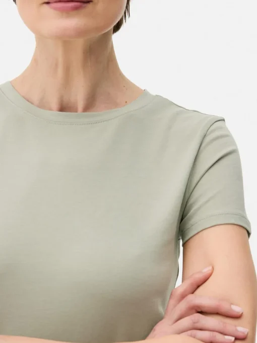 Elastyczny T-shirt z krótkim rękawem