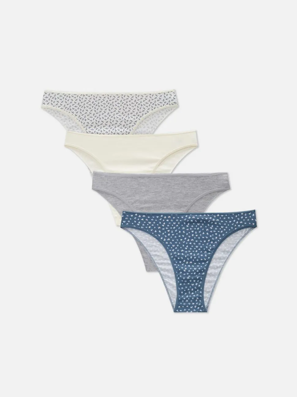 Figi na co dzień ze wzorem, 4 pary