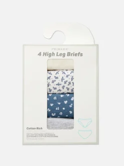 Figi na co dzień ze wzorem, 4 pary