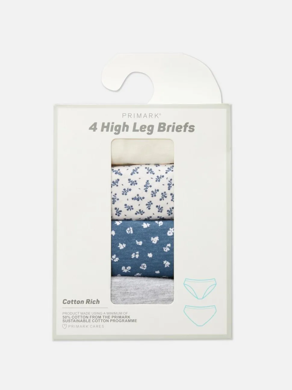 Figi na co dzień ze wzorem, 4 pary