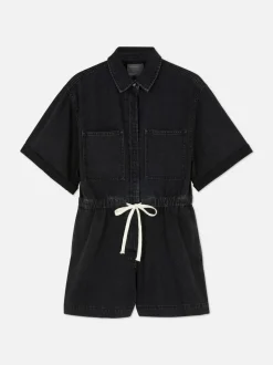 Funkcjonalny kombinezon z wiązaniem w talii