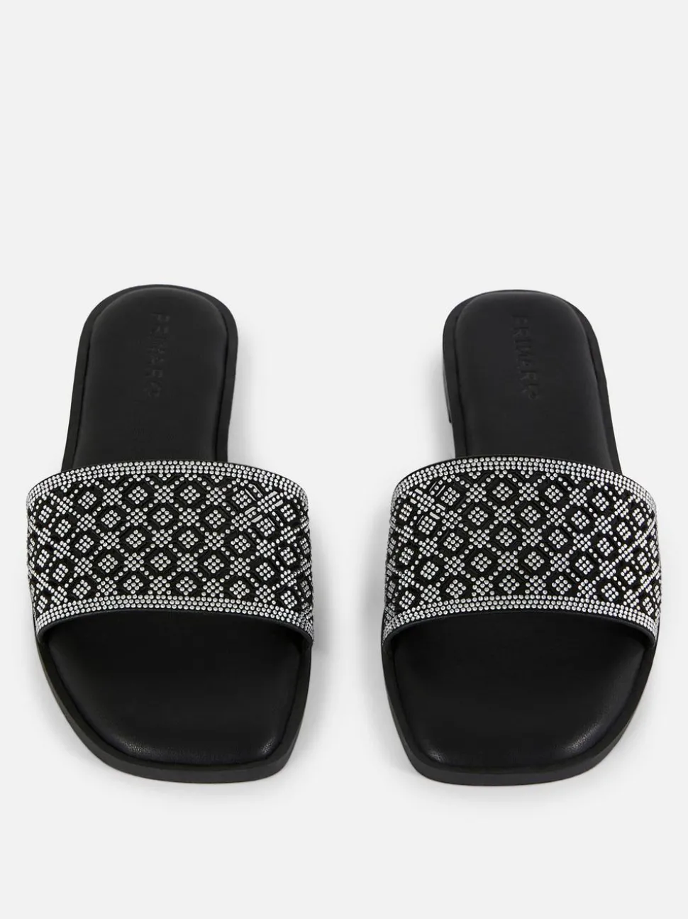 Geometryczne sandały bez pięty z wycięciami