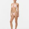 Góra od bikini typu bandeau z nadrukiem