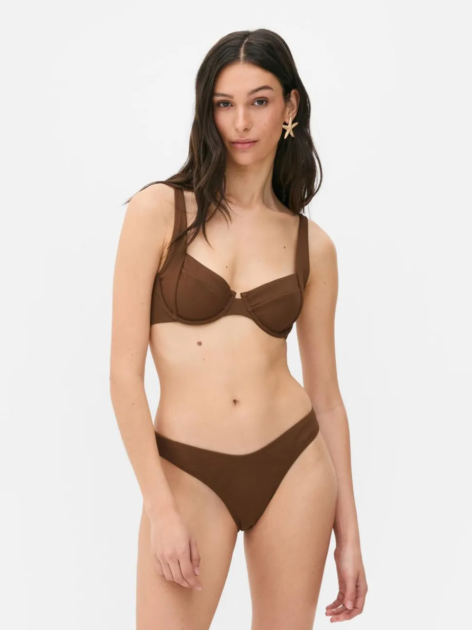 Góra od bikini z piki z fiszbinami Paula Echevarría