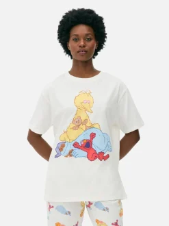 Góra od piżamy z krótkim rękawem, Ulica Sezamkowa