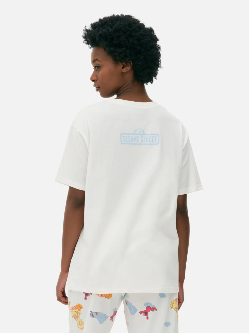 Góra od piżamy z krótkim rękawem, Ulica Sezamkowa