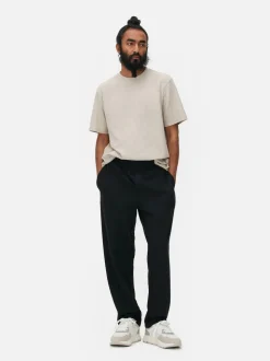 Grube spodnie dresowe Essential z prostą nogawką