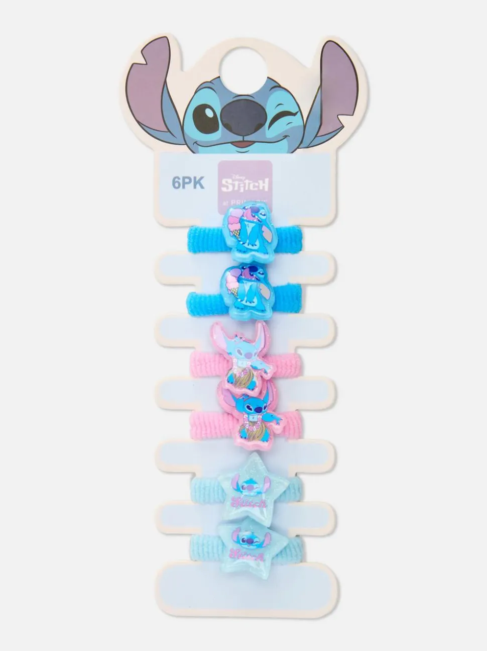 Gumki do włosów ze Stichem Disneya, 6 szt.