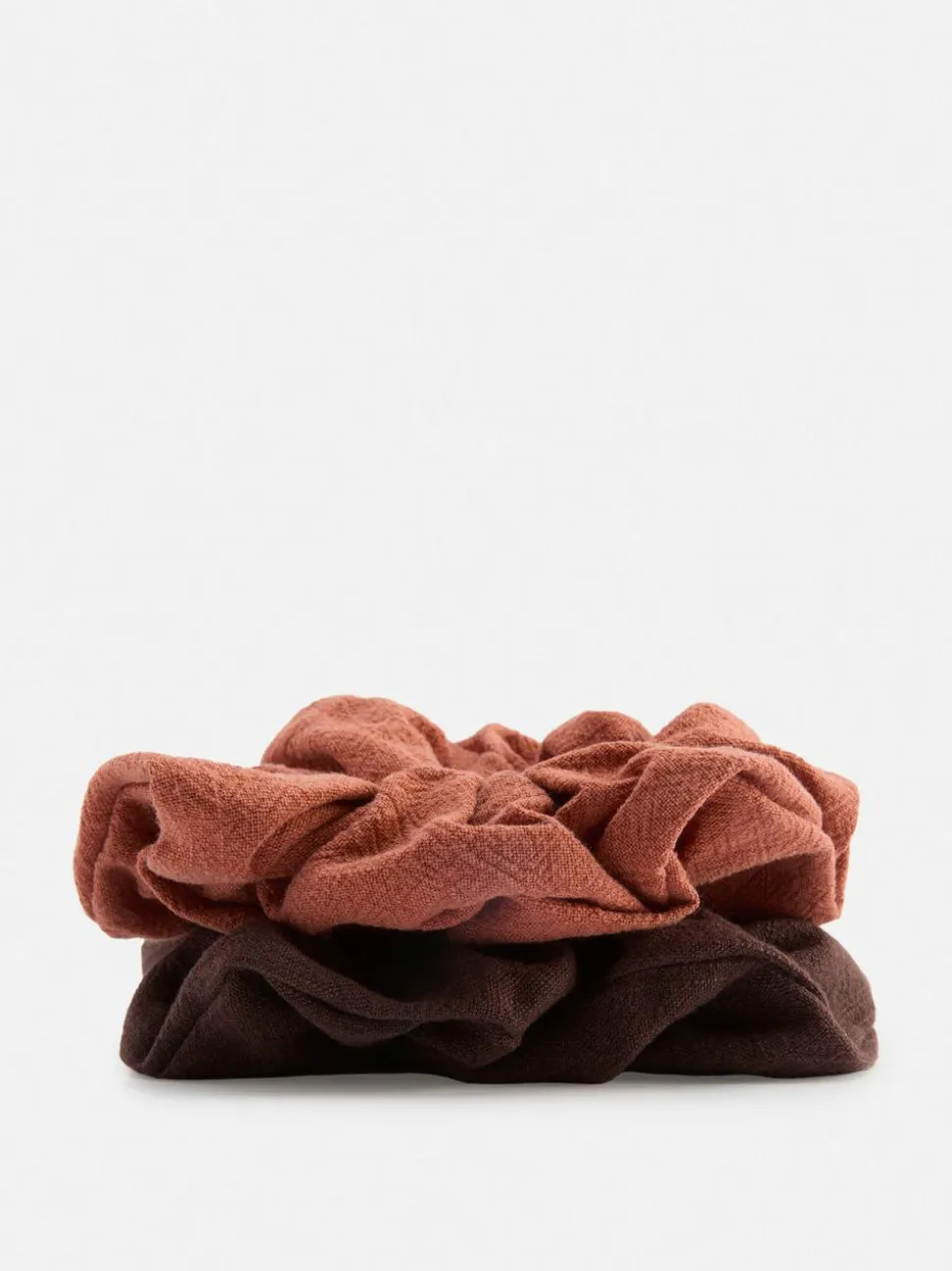 Gumki owijki do włosów z mieszanki lnu, 2 szt.