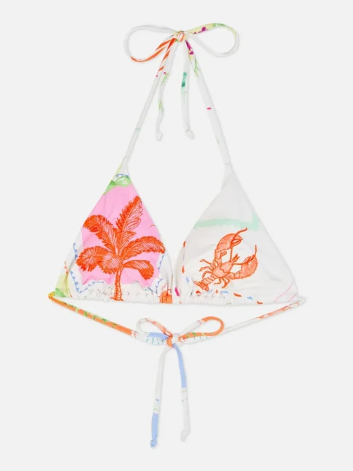 Haftowana trójkątna góra od bikini