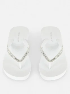 Japonki z diamencikami na koturnie