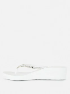 Japonki z diamencikami na koturnie