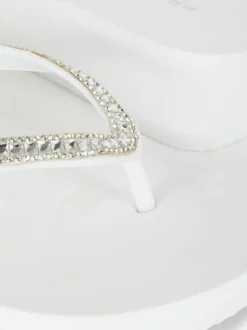 Japonki z diamencikami na koturnie