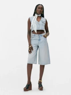 Jeansowa kamizelka Rita Ora