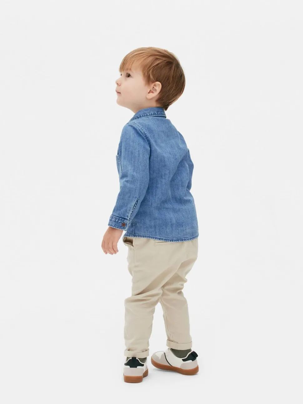 Jeansowa koszula z długim rękawem