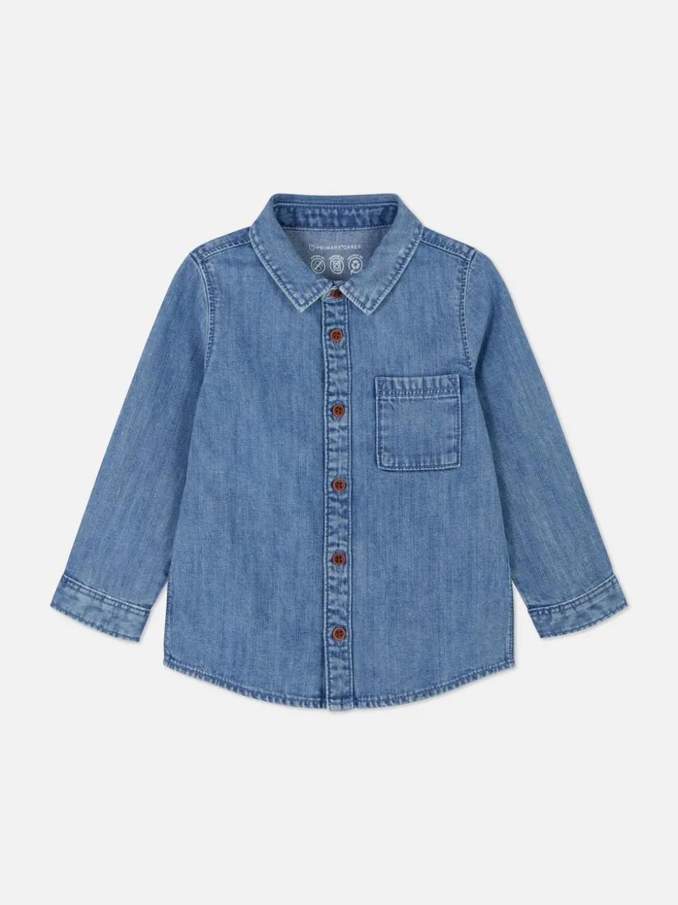 Jeansowa koszula z długim rękawem