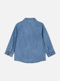 Jeansowa koszula z długim rękawem