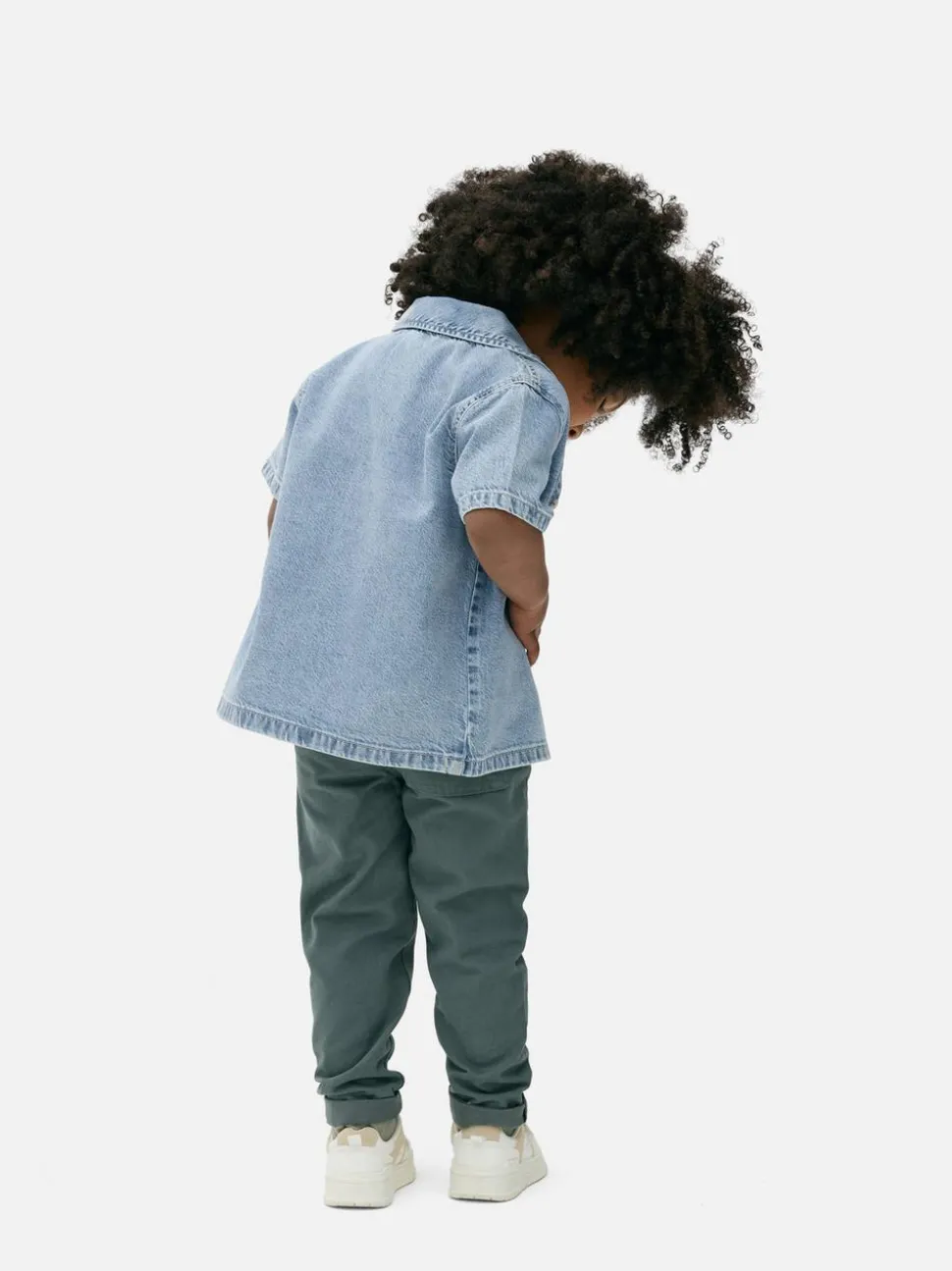 Jeansowa koszula z krótkim rękawem