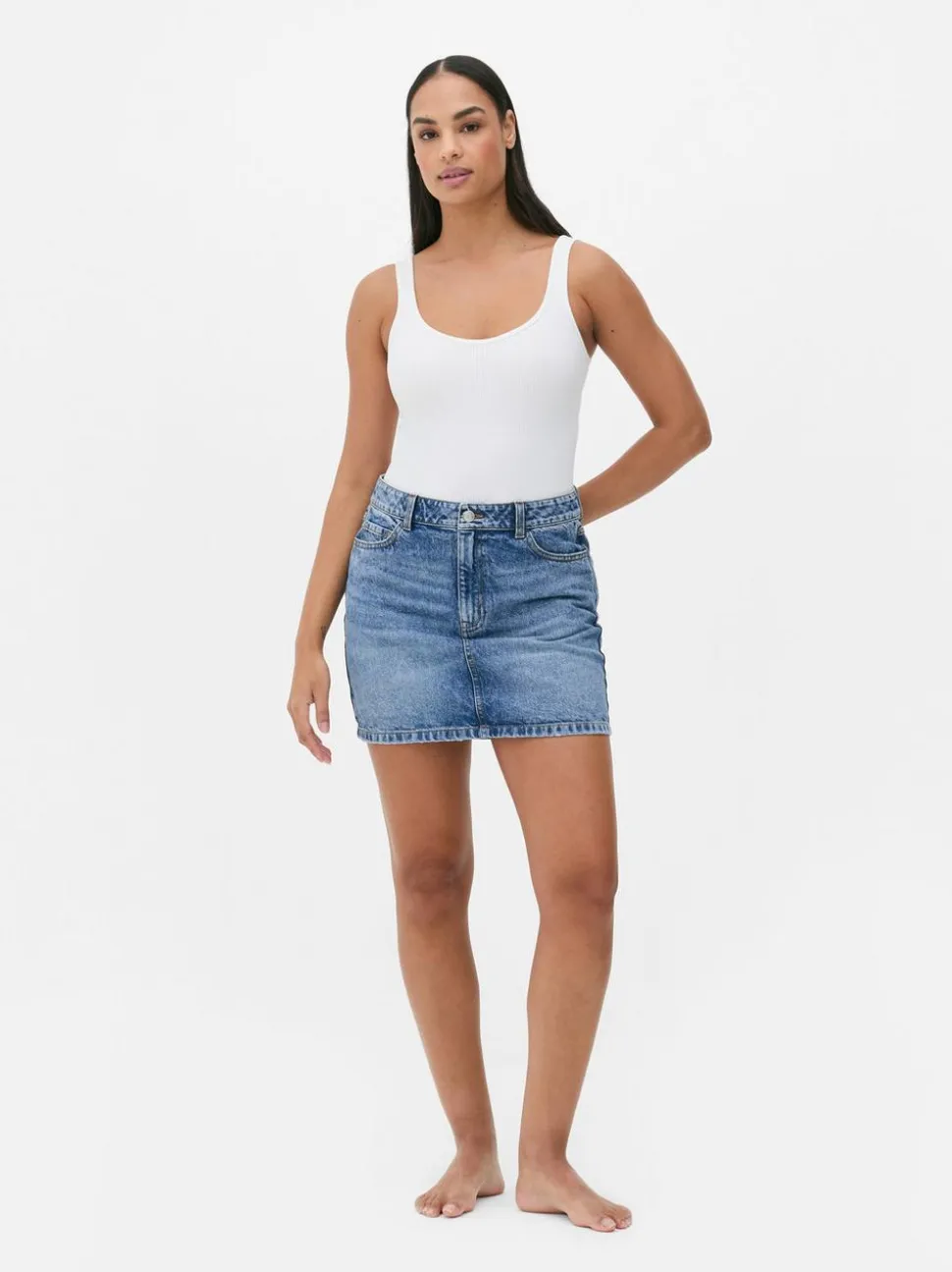 Jeansowa spódnica mini