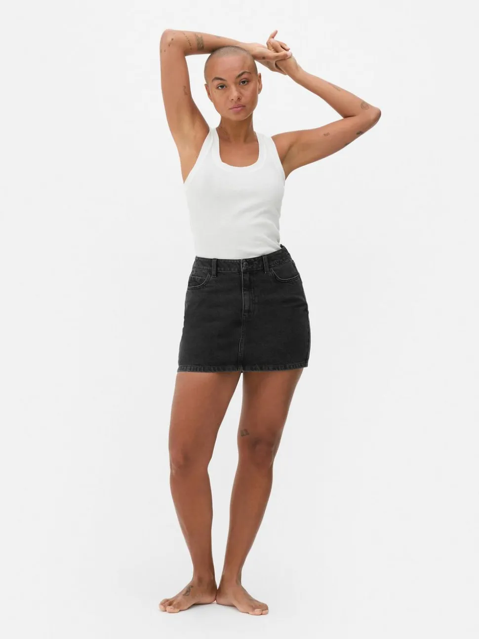 Jeansowa spódnica mini