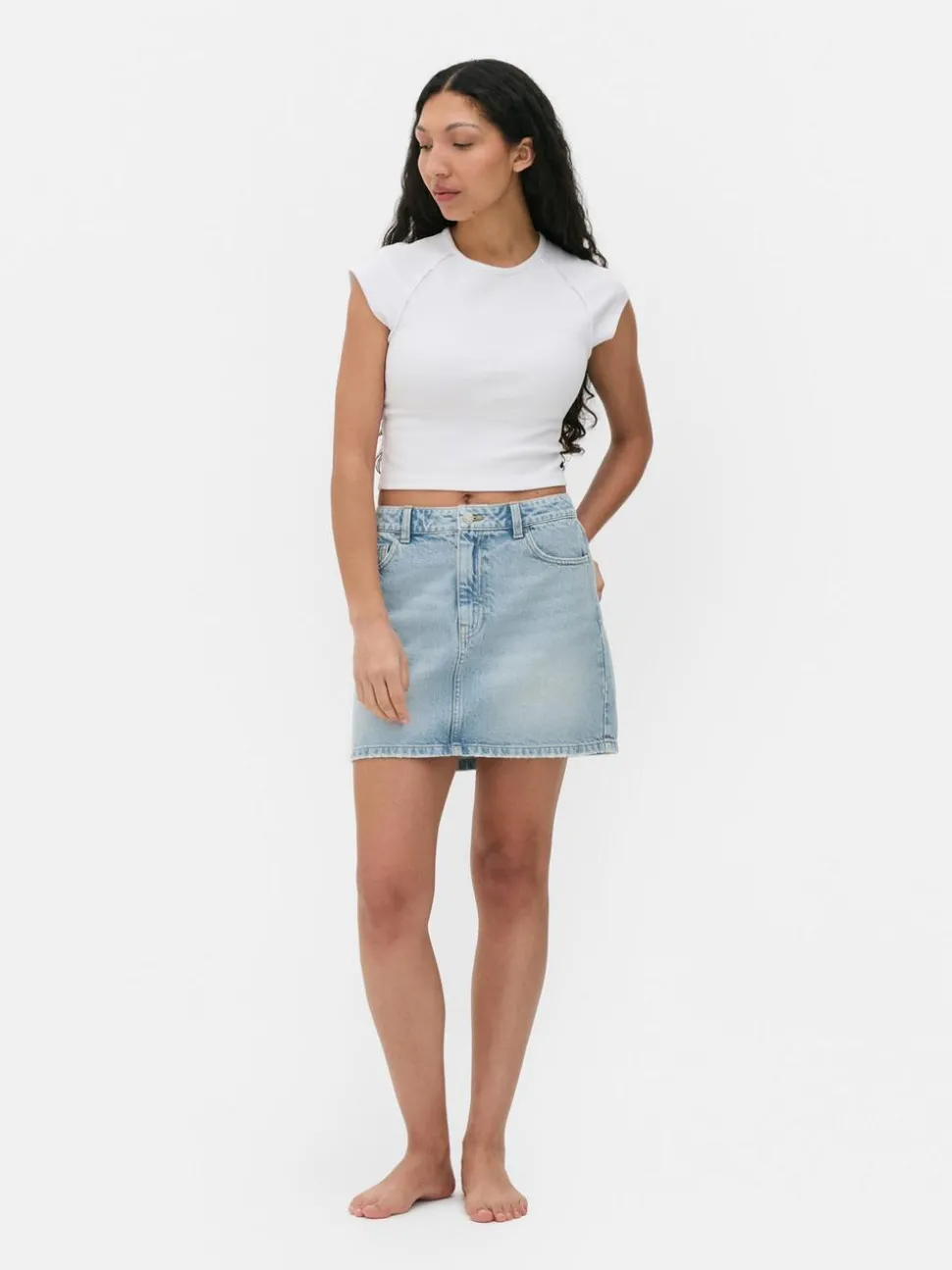 Jeansowa spódnica mini