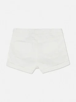 Jeansowe szorty z podwijanymi nogawkami