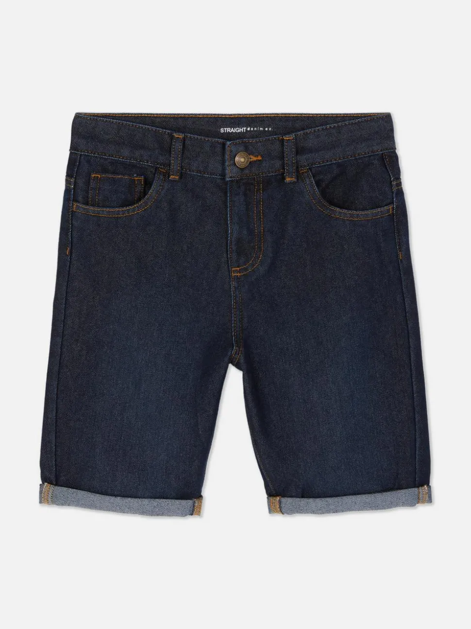 Jeansowe szorty z prostą nogawką