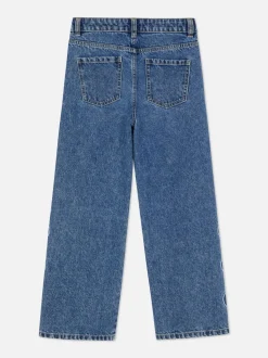 Jeansy z haftowanymi sercami