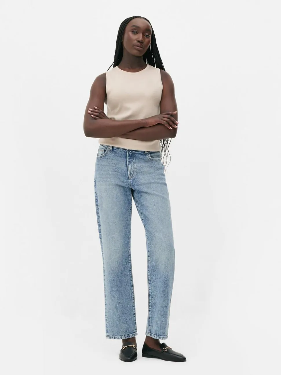 Jeansy z prostą nogawką The Edit