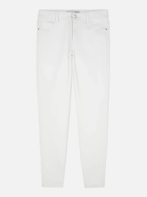 Jeansy ze średnim stanem o kroju skinny | standard