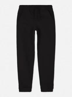 Joggery jeansowe ściągane sznurkiem